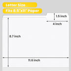 SUNEE File Folders, 30 Pack Manilla Folders 8.5 x 11, Colored File Folders Home - Image 2