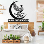 Dyoart Custom Phoenix Metal Sign | Personalized Last Name Signs | Phoenix Wall - Image 3
