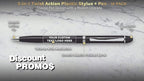 DISCOUNT PROMOS Custom Twist Action Plastic Stylus Pens, Personalized Bulk Pack - Image 3
