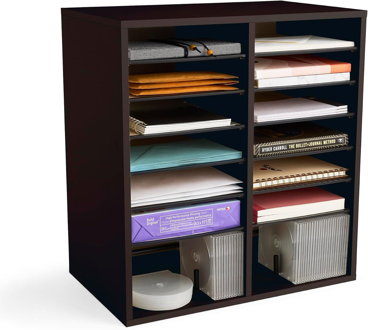 Safco Wooden Paper and Mail Organizer