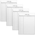 Better Office Products Activity Log Notepad, 8.5" x 11", Planning Note Pad by BetterOfficeProducts