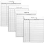 Better Office Products Activity Log Notepad, 8.5" x 11", Planning Note Pad by BetterOfficeProducts