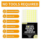 Focusound 300 Pack Yellow Point Double-Sided Adhesive Dots - Image 2