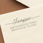 Address Stamp - Custom Stamps for Mailing I Create Personalized Name and Return by ThePlaidBarn