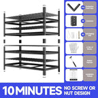 cynnda 4-Tier 60" W X 24" D X 60" H Garage Shelves 2500LBS Heavy Duty Shelving - Image 7