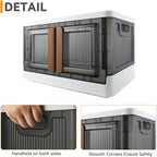 AssHMKIT Storage Bins, Plastic Cabinet, 8.4 Gallon Capacity, 4 Pack, Stackable - Image 3