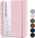 ABERLLS Pink Lined Spiral Journal Notebook by ABERLLS