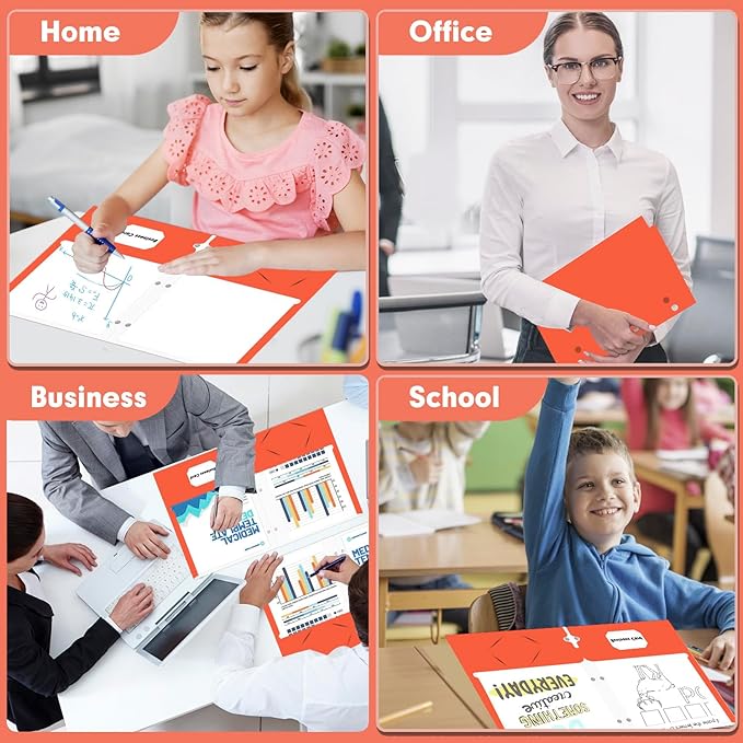 Two Pocket Portfolio Folders, PANDRI 60 Pack 3 Hole Punched 2 Pocket Folders - Image 7