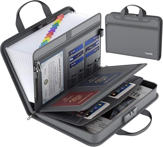 5200℉ Fireproof Accordion File Organizer by Tamfile