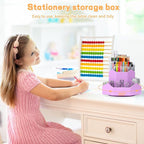 Pencil Pen Holder for Desk, 9 Slots 360 Degree Rotating Desk Organizers - Image 7