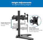 mount-it! dual monitor desk stand mount for 2, package contents