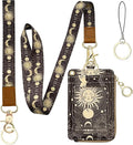 bolimoss Sun and Moon Lanyard Wallet, Boho Lanyard by BOLIMOSS