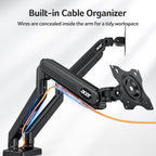 acer dual monitor arm, gas spring vesa mount on a desk or shelf