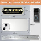 Brass No Soliciting Sign, No Soliciting Sign - Image 4