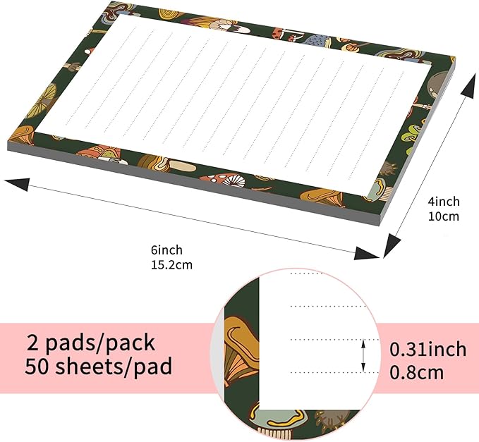 SXboxing Sticky Notes 4X6 Inches, 2 Pack Large Cute Self-Stick Pads, Bright - Image 4