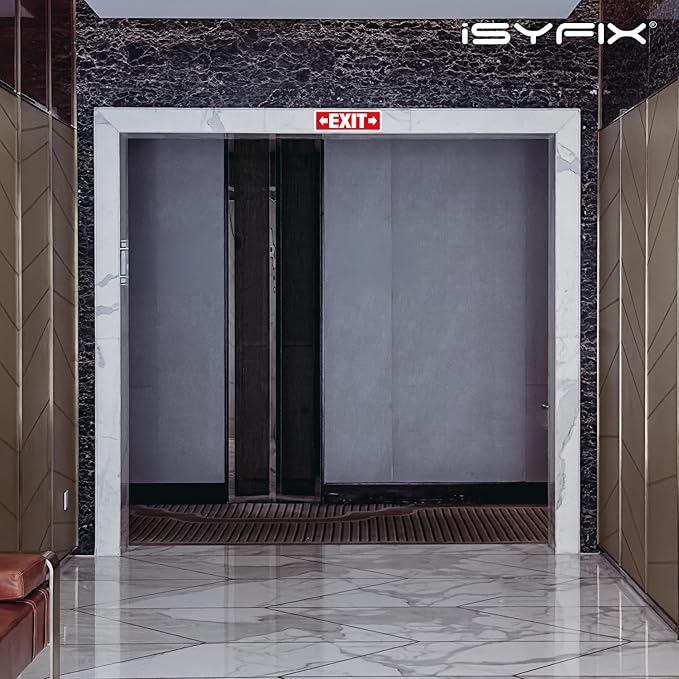 iSYFIX Exit Signs 6 Pack 12x4 Inch - Image 2