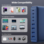 USB C Charger 200W USB C Charger Block, Upgraded GaN III 8-Port Fast Charging - Image 3