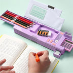 Pop Up Multifunction Pencil Case, Cute Cartoon Pen Box Organizer Stationery - Image 5