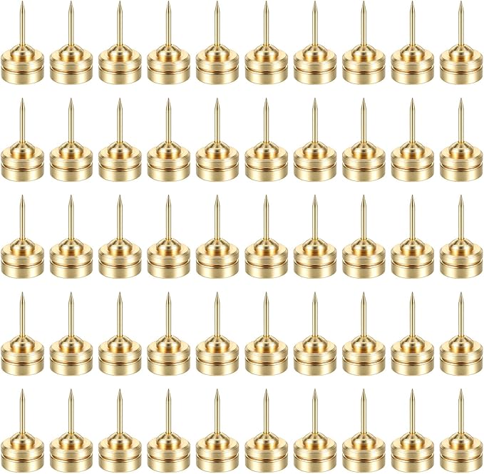 50 Set Magnetic Push Pins, Flat Push Pin, Magnetic Thumb Tacks by Unknown