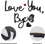 Love You Bye Wood Sign with Butterfly Home Decor Boho Decor Wall Decor Express - Image 5