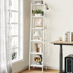 Hzuaneri Ladder Shelf, Bookshelf Bookcase, Freestanding Corner Storage Shelve by Hzuaneri