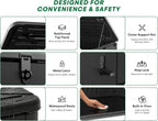 outdoor storage cabinet waterproof 31 cu.ft with lockable, close-up detail