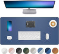Leather Desk Pad Protector, Mouse Pad, Office Desk Mat, Non-Slip PU Leather by AFIING