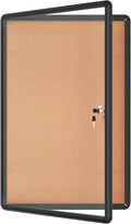 Mifuro 36"x24" Enclosed Bulletin Board, Lockable Weather-Resistant Aluminum by MifuroOfficeProduct