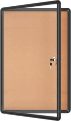 Mifuro 36"x24" Enclosed Bulletin Board, Lockable Weather-Resistant Aluminum by MifuroOfficeProduct