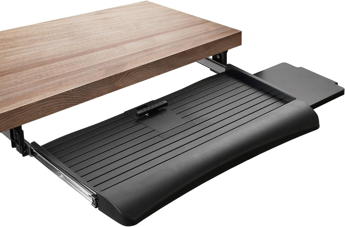 Mount-It! Under Desk Keyboard Drawer with Wrist Rest, Ball-Bearing Slide