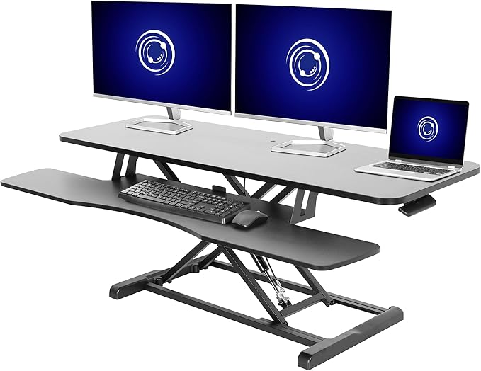 VIVO 48 inch Desk Converter, K Series, Height Adjustable Sit to Stand Riser by VIVO
