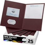 FILE-EZ Two-Pocket Folders, Dark Red Maroon Crimson Burgundy Color, Textured by FILE-EZ