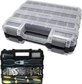 Double Side Tool Box Organizer, Hardware Storage Box, Portable Small Parts by BUSY-CORNER