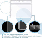 Zonon 150 Pcs Horizontal Clear ID Badge Holders Plastic Card Name Tag Holders - Image 3