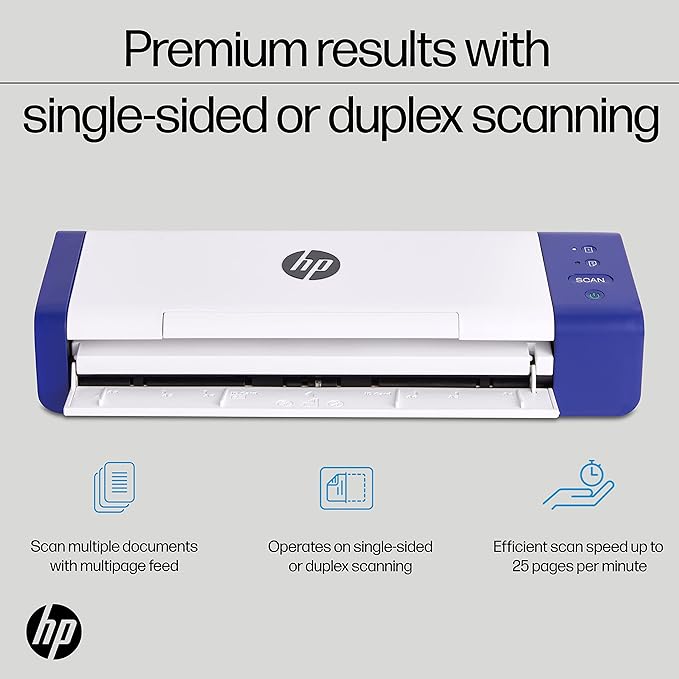 HP Compact Desktop Duplex USB Mobile Document & Photo Scanner - Image 2