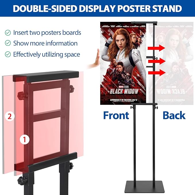 VAIIGO Pedestal Poster Sign Stand - Image 3