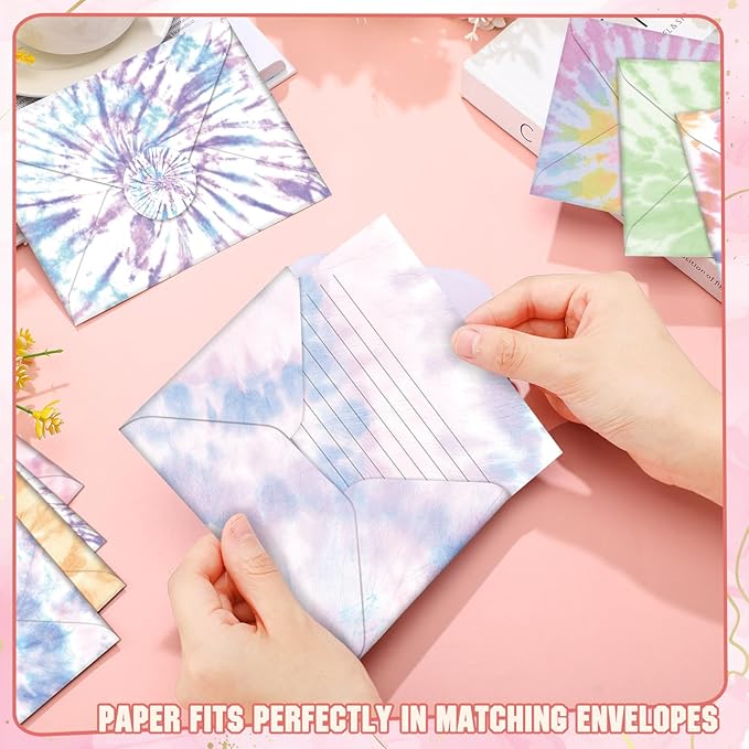 TaoBary 160 Pcs Stationery Paper Set 50 Double Sided Stationery Papers - Image 6