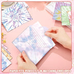 TaoBary 160 Pcs Stationery Paper Set 50 Double Sided Stationery Papers - Image 6