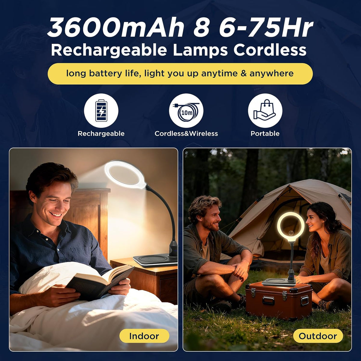 15X 30X Rechargeable Magnifying Glass with Light and Stand for Reading