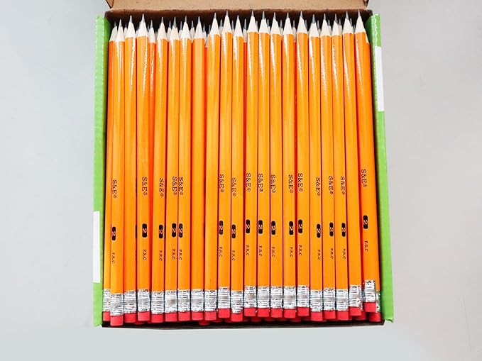 S & E TEACHER'S EDITION Woodcased #2 Pencils, Pre-sharpened, HB Lead Bulk Box - Image 4