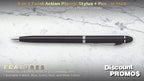 DISCOUNT PROMOS Twist Action Plastic Stylus Pens, Bulk Pack - Image 2
