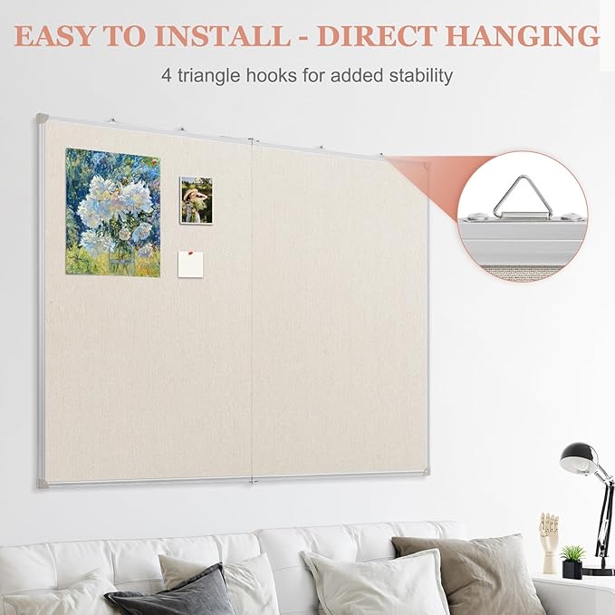 AMUSIGHT Double-Sided Large Cork Board - Image 5