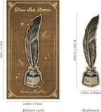 4pcs Vintage Bookmarks for Reading Women & Men, Unique Pretty Cute Metal Book - Image 4