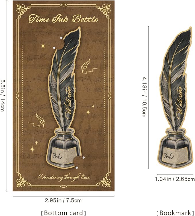 4pcs Vintage Bookmarks for Reading Women & Men, Unique Pretty Cute Metal Book - Image 4