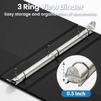 SUNEE 3 Ring Binder 1/2 Inch 1 Pack - Image 3