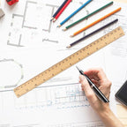 144 Packs Wooden Rulers, 12 Inch Double Sided Wood School Ruler - Image 5