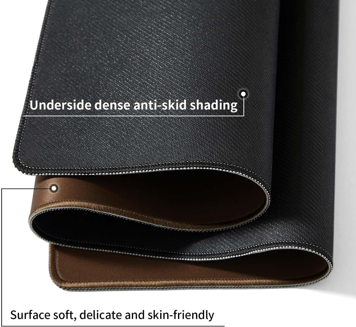 Mouse Pad Brown, Mouse and Keyboard Combo Pad XXXXL 39.4” x 19.7”