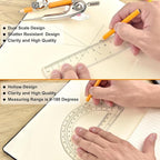 120 Pieces Geometry Math Set Compass - Image 4