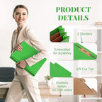 Skyygemm 48 Pcs Classification Folders Letter Size, 2 Divider Pressboard File - Image 3
