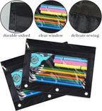 YoeeJob Pencil Pouch for 3 Ring Binder，Zipper Pencil Pouches Bulk，Pencil Case - Image 4